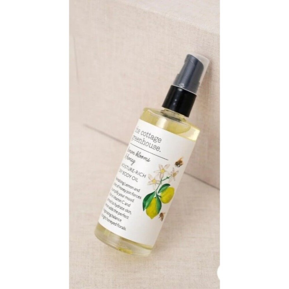 Margot Elena THE COTTAGE GREENHOUSE Lemon Blooms & Honey Dry Body Oil NEW